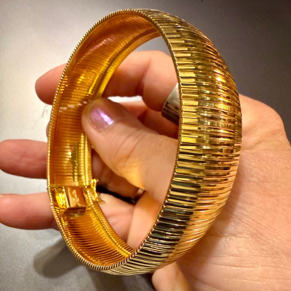 Vintage Lady Remington Bronze Italy Omega Bracelet